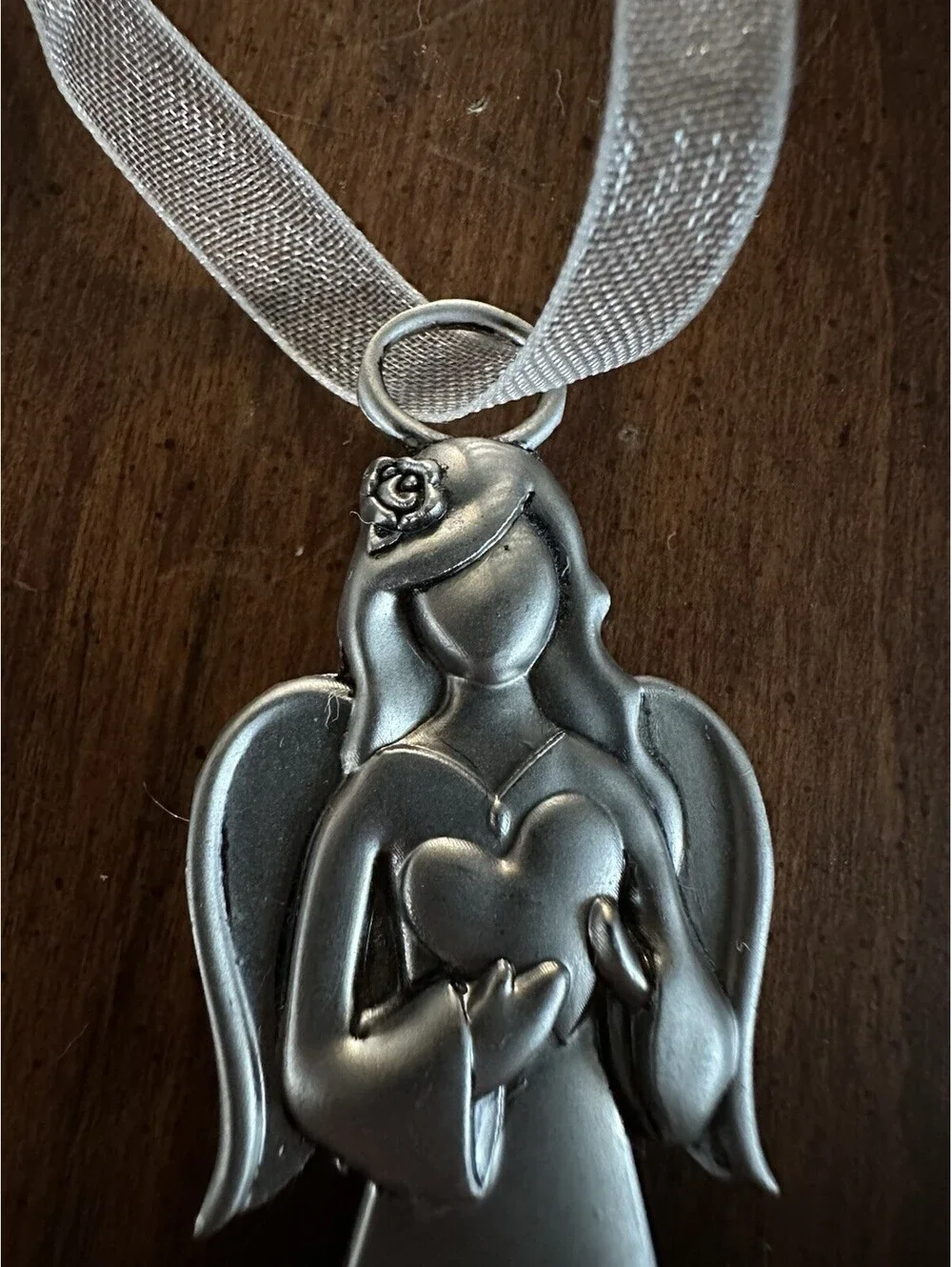 Angel Ornament You Make the World Special Daisy Flower Inspirational Gift